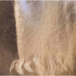 Couverture MOHAIR 220x240 - Lin 100 %  Mohair - Brun de Vian-Tiran